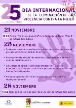 Programa de actos con motivo del 25 Noviembre