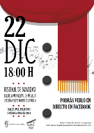 En estas atípicas fiestas hemos querido continuar con nuestro tradicional concierto de navidad, transformándolo de forma segura para todos vosotros. Este año, el festival de la Escuela Municipal de Música será retransmitido por streaming, vía Facebook. No os olvidéis de enlazaros a este link el martes 22 de diciembre a las 18:00 horas.