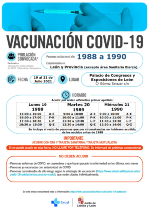 Campaña vacunación COVID Año 1988 al 1990
